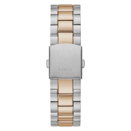 Srebrno-różowozłoty zegarek Guess Connoisseur z bransoletką GW0265G12