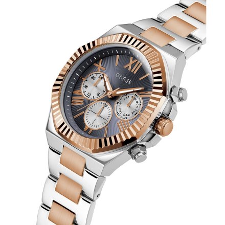 Elegancki zegarek męski Guess Equity z szarą tarczą GW0703G4