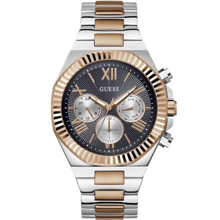 Guess Equity zegarek męski na bransolecie szara tarcza GW0703G4