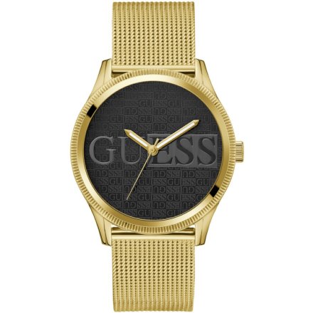 Złoty zegarek Guess Reputation siateczkowa bransoletka mesh GW0710G2