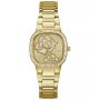 Złoty zegarek Guess Rose Bud z różą i kryształkami GW0544L2