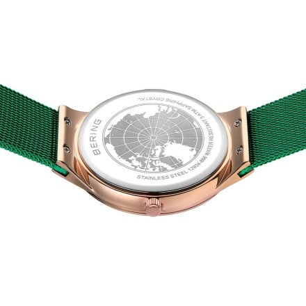 Zegarek damski Bering Classic 13326-868 zielony z bransoletą
