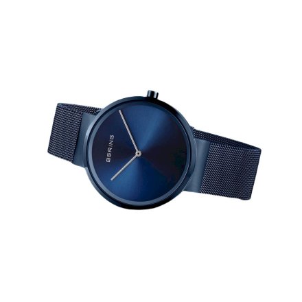 Minimalistyczny niebieski zegarek damski Bering Classic 14539-397