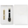 Zestaw zegarek Damski Rosefield Boxy złoty z kryształami pasek Gift Set OBBLG-X272