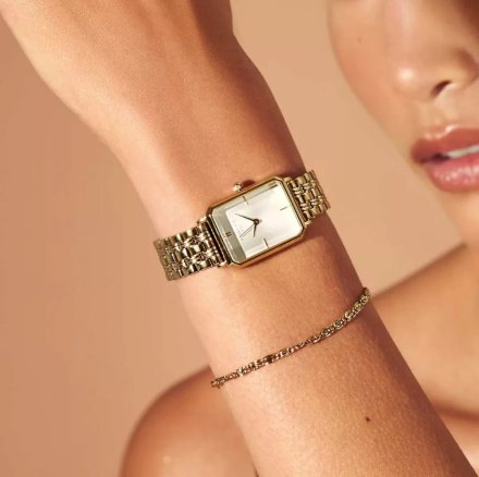Komplet złoty zegarek damski Rosefield Elles + bransoletka OCWSGJ-X265