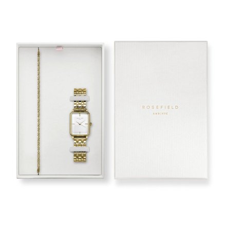 Komplet złoty zegarek damski Rosefield Elles + bransoletka OCWSGJ-X265