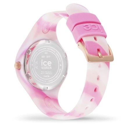 Różowy zegarek dziecięcy ze wskazówkami Ice-watch tie & dye XS 021011 + TOREBKA KOMUNIJNA