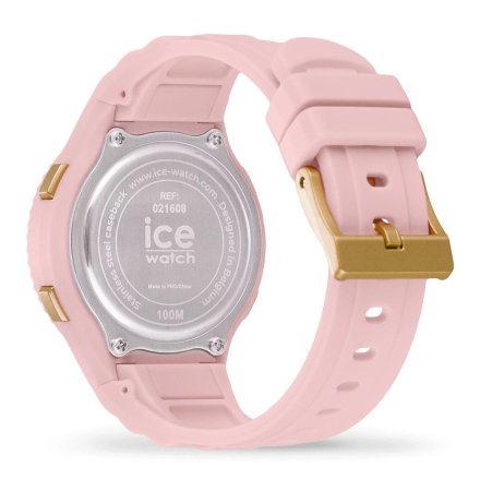 Różowy zegarek elektroniczny Ice-Watch Digit S Pink Gold 021608 z wyświetlaczem + TOREBKA KOMUNIJNA