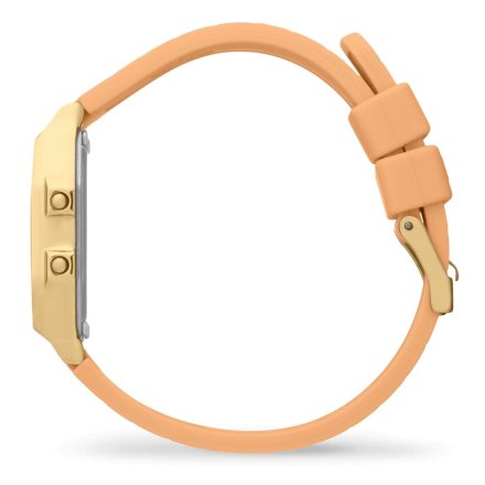 Złoty zegarek elektroniczny Ice-Watch DIGIT RETRO 022057 pomarańczowy 