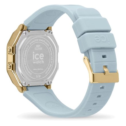 Złoty zegarek elektroniczny Ice-Watch DIGIT RETRO 022058 błękitny + TOREBKA KOMUNIJNA
