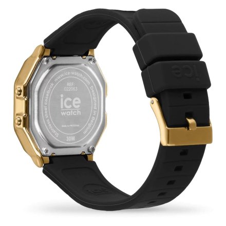 Złoty zegarek elektroniczny Ice-Watch DIGIT RETRO 022064 czarny 