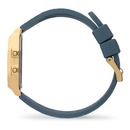 Złoty zegarek elektroniczny Ice-Watch DIGIT RETRO 022067 niebieski 