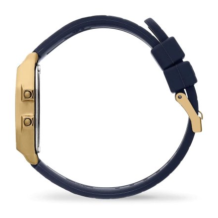 Złoty zegarek elektroniczny Ice-Watch DIGIT RETRO 022068 granatowy 