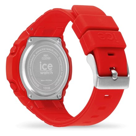 Czerwony zegarek elektroniczny Ice-Watch ICE DIGIT ULTRA 022099 