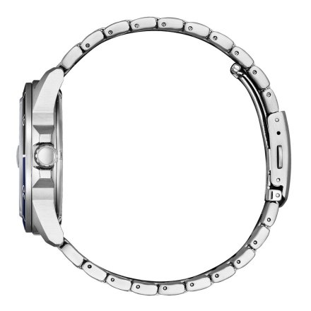 Klasyczny srebrny zegarek męski Citizen Eco Drive AW1810-85L