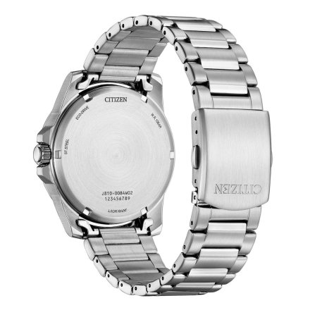 Klasyczny srebrny zegarek męski Citizen AW1816-89L Marine Sporty Eco-Drive