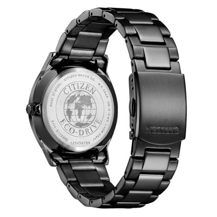 Czarny klasyczny zegarek męski Citizen Eco Drive BM7408-88H 