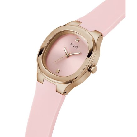 Guess Eve zegarek damski różowy na pasku silikonowym GW0658L2