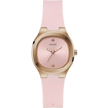 Guess Eve zegarek damski różowy na pasku silikonowym GW0658L2