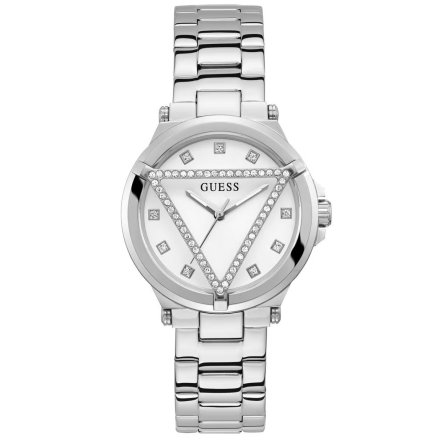 Guess Glam zegarek damski srebrny na bransolecie GW0674L1