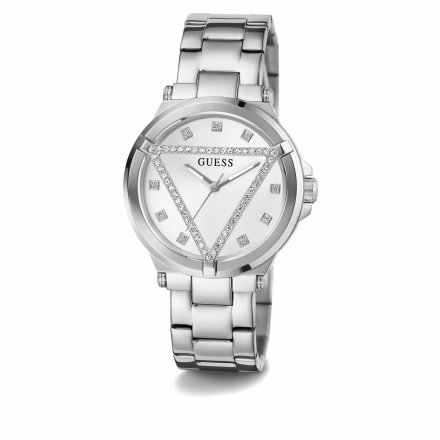 Guess Glam zegarek damski srebrny na bransolecie GW0674L1