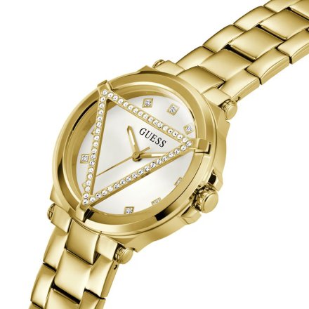 Guess Glam zegarek damski złoty na bransolecie GW0674L2