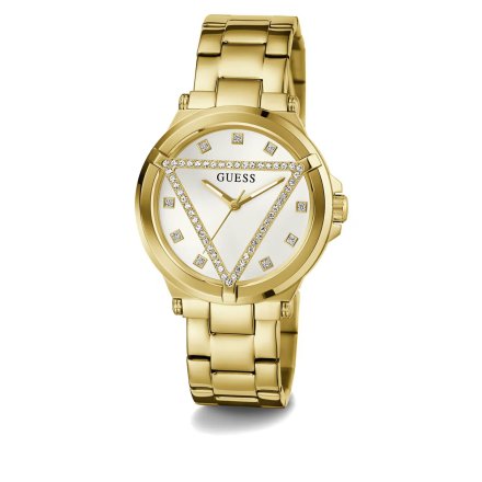 Guess Glam zegarek damski złoty na bransolecie GW0674L2
