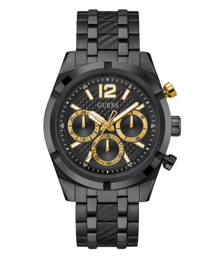Guess Resistance zegarek męski na bransolecie czarny GW0714G4