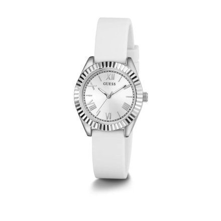 Guess Mini Luna zegarek damski ze wskazówkami biały GW0724L1