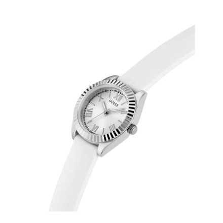 Guess Mini Luna zegarek damski ze wskazówkami biały GW0724L1