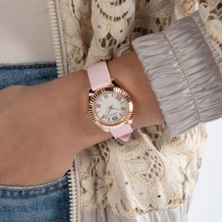 Guess Mini Luna zegarek damski ze wskazówkami różowy pastelowy GW0724L3