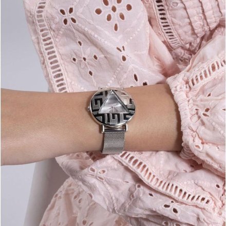 Guess Iconic zegarek damski srebrny na bransolecie GW0527L1