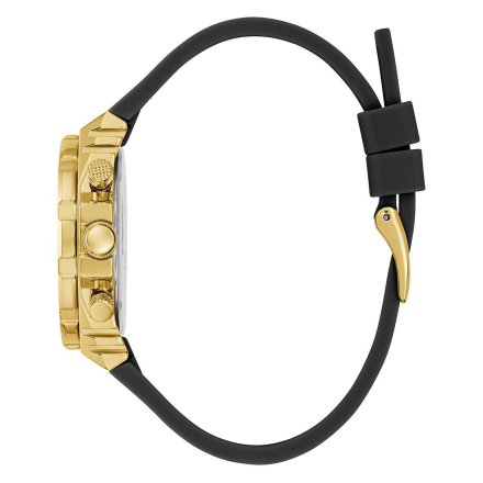 Guess Fusion zegarek damski złoty z czarnym paskiem GW0553L4