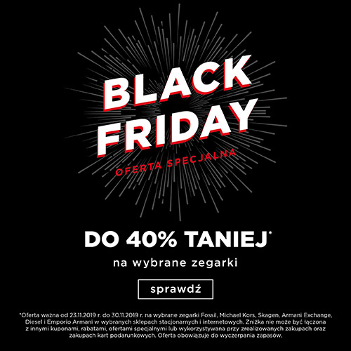 Black Friday Zegarki 2019 - Otozegarki.pl